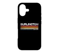Burlington Vermont Retro Stripes Vintage City Design Case for iPhone 17