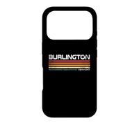 Burlington Vermont Retro Stripes Vintage City Design Case for iPhone 17 Pro