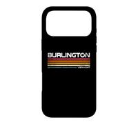 Burlington Vermont Retro Stripes Vintage City Design Case for iPhone 17 Pro Max