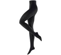 Burlington Womens Argyle Affair Tights - Black