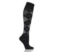 Burlington Womens Argyle Marylebone Wool Knee High Socks Various Colours- 1 Pair