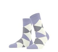 Burlington Women's Bonnie W Sso Cotton Patterned 1 Pair Socks, Blue Cosmic Sky 6537 3.5-7