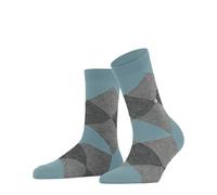 Burlington Women's Bonnie W Sso Cotton Patterned 1 Pair Socks, Blue Silent Water 6014, 3.5-7