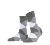 Burlington Women's Bonnie W Sso Cotton Patterned 1 Pair Socks, Grey Light Melange 3390, 3.5-7