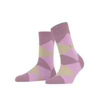 Burlington Women's Bonnie W Sso Cotton Patterned 1 Pair Socks, Pink Powder 8493 3.5-7