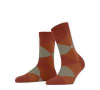 Burlington Women's Bonnie W Sso Cotton Patterned 1 Pair Socks, Yellow Sunset 8038 3.5-7