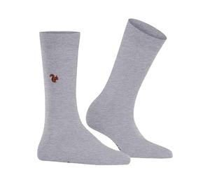 Burlington Women's Brit Style W So Cotton Patterned Socks 1 Pair, Grey Light Heather 3223, 3.5-7