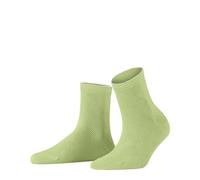 Burlington Women's Chelsea W Sso Cotton Low-Cut Patterned 1 Pair Trainer Socks, Green Lemon 7498, 3.5-7