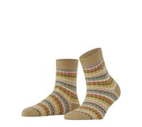 Burlington Women's Coast Cottage W So Cotton Patterned 1 Pair Socks, Beige Sesame 4410, 3.5-7