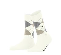Burlington Women's Covent Garden Socks Breathable Cotton Thin Flat Seam In The Toe Area With Argyle Pattern For Dress Casual Business Looks One Size Fits All Gift Idea 1 Pair