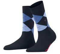 Burlington Women's Covent Garden W So Cotton Patterned 1 Pair Socks, Blue Marine 6120, 3.5-7