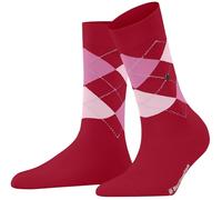 Burlington Women's Covent Garden W So Cotton Patterned 1 Pair Socks, Red Passion 8048, 3.5-7