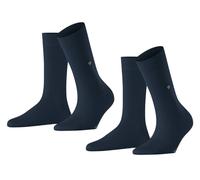 Burlington Womens Everyday 2-Pack Socks - Marine Navy