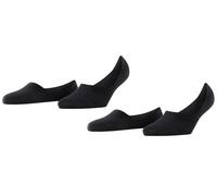 Burlington Womens Everyday Invisible 2 Pack Socks - Black
