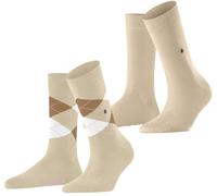 Burlington Womens Everyday Mix 2 Pack Socks - Cream Beige