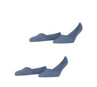 Burlington Women's Everyday Multipack W In Cotton No-Show Plain 2 Pairs Liner Socks, Blue Sky 6876, 7-8