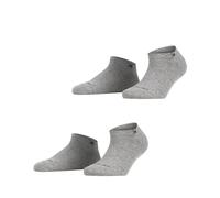 Burlington Womens Everyday 2-Pack Sneaker Socks - Light Grey