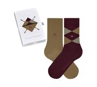 Burlington Women's Everyday X-Mas Socks Breathable Cotton Mid-Calf Length Patterned 2 Pairs