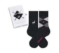 Burlington Women's Everyday X-Mas W So Cotton Patterned Socks 2 Pairs, Grey Mix 0070, 3.5-7
