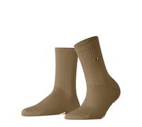 Burlington Women's Fleet Street W So Cotton Plain 1 Pair Socks, Beige Brown Sugar 5152, 3.5-7