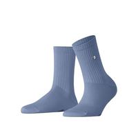 Burlington Women's Fleet Street W So Cotton Plain 1 Pair Socks, Blue Sky 6876, 3.5-7