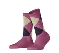 Burlington Women's Fleet Street W So Cotton Plain 1 Pair Socks, Pink Tea Rose 8847 Rib Courtside, 3.5-7