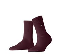 Burlington Women's Fleet Street W So Cotton Plain Socks 1 Pair, Red Wine 8010, 3.5-7