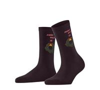 Burlington Women's Jingle Bells W So Cotton Patterned Socks 1 Pair, Red Barolo 8526, 3.5-7
