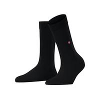Burlington Women's Lady W So Cotton Plain 1 Pair Socks, Black 3000, 3.5-7