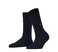 Burlington Women's Lady W So Cotton Plain 1 Pair Socks, Blue Marine 6120, 3.5-7