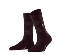 Burlington Womens Marylebone Lurex Socks - Claret Red