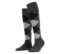 Burlington Women's Marylebone W Kh Wool Long Patterned 1 Pair Knee-High Socks, Grey Asphalt Melange 3180, 3.5-7