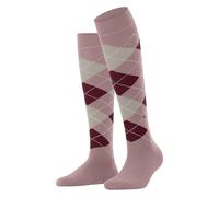 Burlington Women's Marylebone W Kh Wool Long Patterned 1 Pair Knee-High Socks, Pink Primrose 8642, 3.5-7