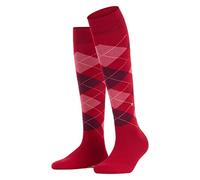Burlington Women's Marylebone W KH Wool Long Patterned 1 Pair Knee-High Socks, Red (Cranberry 8033), 3.5-7