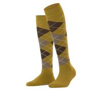 Burlington Women's Marylebone W Kh Wool Long Patterned 1 Pair Knee-High Socks, Yellow Curry 1590, 3.5-7