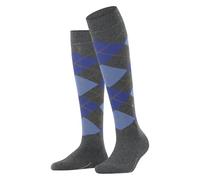 Burlington Women's Marylebone W Kh Wool Long Patterned Knee-High Socks 1 Pair, Grey Dark 3070, 3.5-7