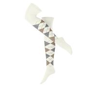 Burlington Women's Marylebone W Ok Wool Long Patterned 1 Pair Overknee Socks, White Off-White 2040, 3.5-7