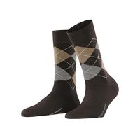 Burlington Women's Marylebone W So Wool Patterned 1 Pair Socks, Brown Dark 5235, 3.5-7