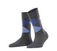 Burlington Women's Marylebone W So Wool Patterned 1 Pair Socks, Grey Dark 3070, 3.5-7