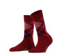 Burlington Women's Marylebone W So Wool Patterned 1 Pair Socks, Red Cranberry 8033, 3.5-7