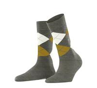 Burlington Women's Melange Marylebone W So Wool Patterned 1 Pair Socks, Green Khaki 7762, 3.5-7