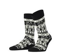 Burlington Women's Merry Christmas W Hp Wool Grips On Sole 1 Pair Grip socks, Black 3000, 3.5/7 UK