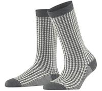 Burlington Womens Pepita Socks - Dark Grey