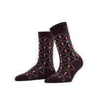 Burlington Women's Phone Booth W So Cotton Patterned 1 Pair Socks, Red Barolo 8526, 3.5-7