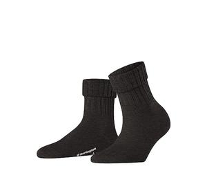 Burlington Women's Plymouth Socks Breathable Climate-Regulating Odour-Neutralising Wool Thick Warm Ribbed Soft Flat Seam For Pressure-Free Toes Plain ONE SIZE FITS ALL gift idea 1 Pair