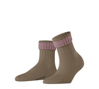 Burlington Women's Plymouth W So Wool Plain Socks 1 Pair, Brown Sun 5039, 3.5-7