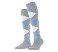 Burlington Womens Queen Knee High Socks - Artic Grey/Blue