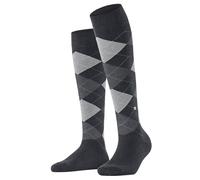 Burlington Women's Queen W Kh Cotton Long Patterned 1 Pair Knee-High Socks, Grey Oil Melange 3986, 3.5-7