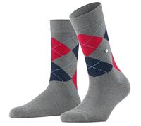 Burlington Women's Queen W So Cotton Patterned 1 Pair Socks, Grey Rock-Steel 3394-O, 3.5-7