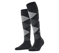 Burlington Women's Queen W Kh Cotton Long Patterned 1 Pair Knee-High Socks, Grey Oil Melange 3986, 3.5-7